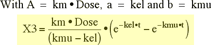 Integrated equation for X3