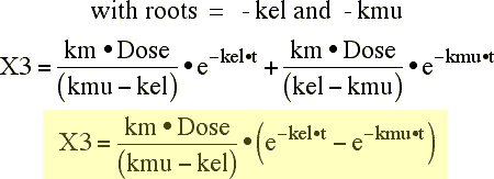 Integrated equation for X3