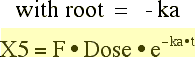 Integrated equation for X5