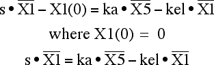 X1 in the Laplace domain