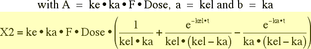 Integrated equation for X2