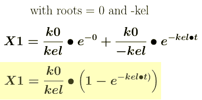 Integrated equation for X1