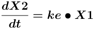 Differential equation for X2