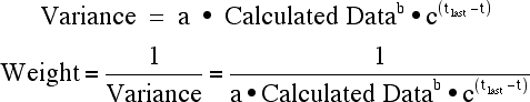 Variance includes effect of time