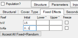 Enter Initial Estimate Values