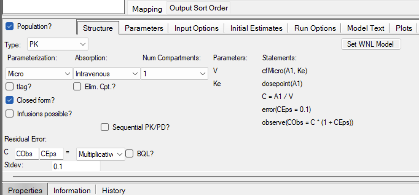 Structure Tab Entries