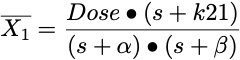 Laplace of the Amount in Component 1