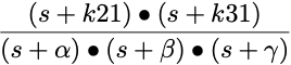 Three compartment disposition function