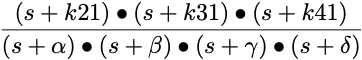 Four compartment disposition function