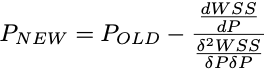 Equation for the Gauss-Newton Method - Multiple Parameters