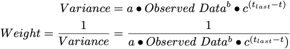 Variance includes effect of time