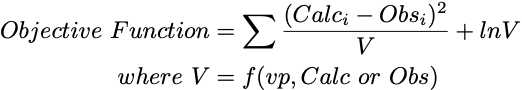 Objective Function for Extended Least Squares Optimization