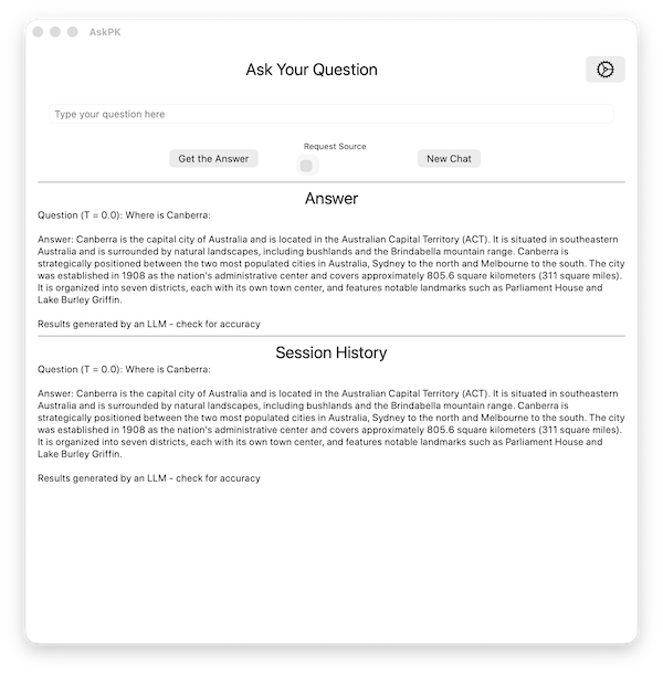 Start Pages waiting for a question