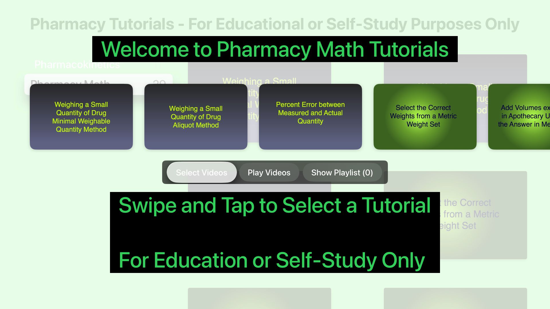 Pharmacy Math
