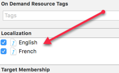 Choose the languages